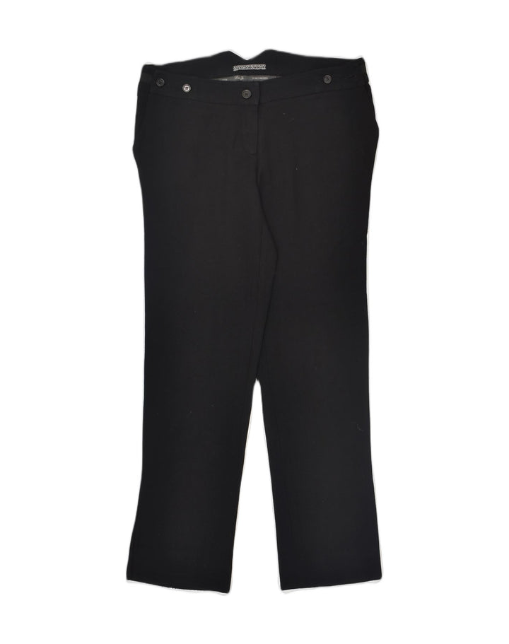 LIU JO Womens Low Waist Straight Casual Trousers W34 L29 Black Cotton | Vintage Liu Jo | Thrift | Second-Hand Liu Jo | Used Clothing | Messina Hembry 