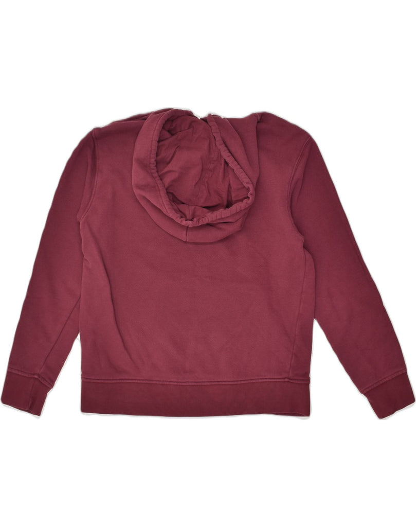 ADIDAS Womens Oversized Hoodie Jumper UK 10 Small Burgundy Cotton | Vintage Adidas | Thrift | Second-Hand Adidas | Used Clothing | Messina Hembry 