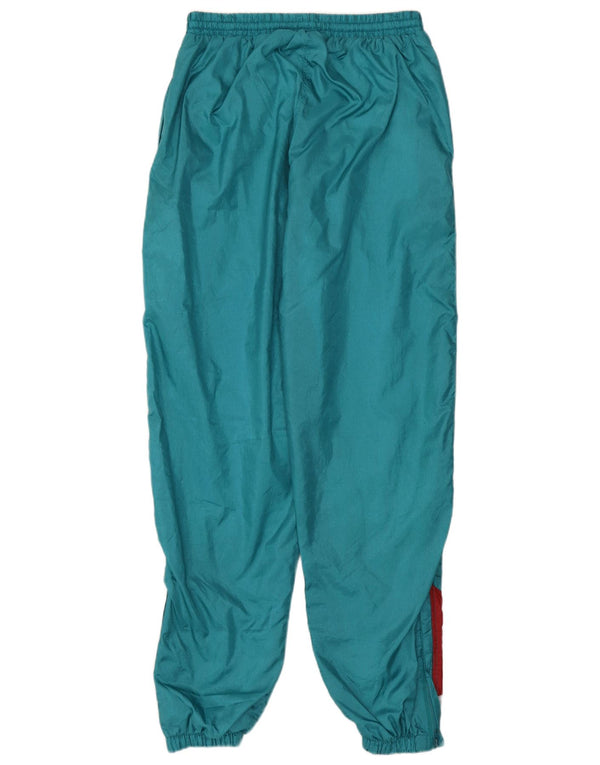 Vintage Womens Tracksuit Trousers Joggers UK 16 Large Green Colourblock
