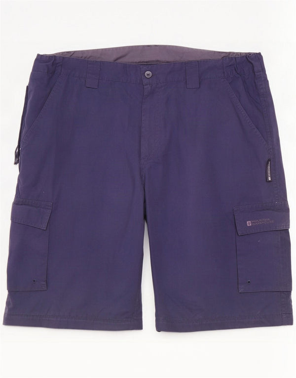 Mountain Warehouse Mens Cargo Shorts XL W38 Navy Blue Polyester