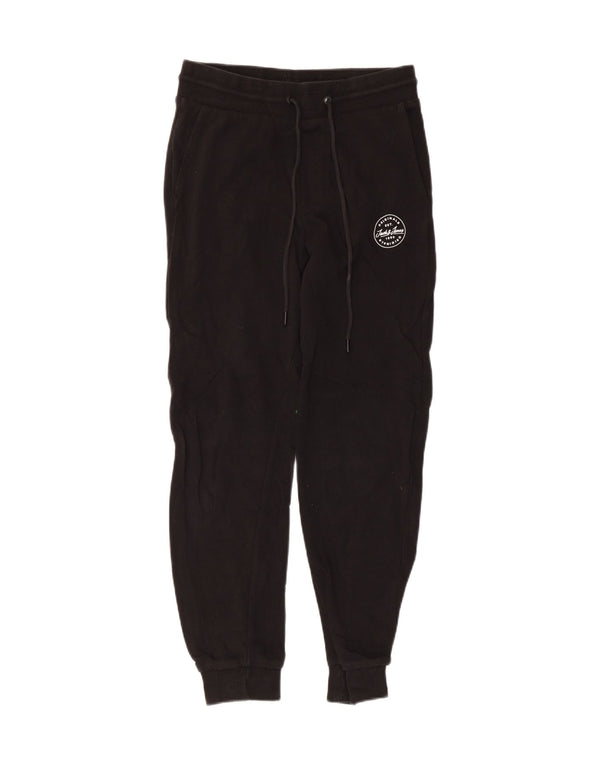 Jack & Jones Mens Tracksuit Trousers Joggers XS Black Cotton
