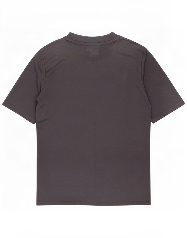 Adidas Boys Climalite T-Shirt Top 7-8 Years Black Geometric Polyester