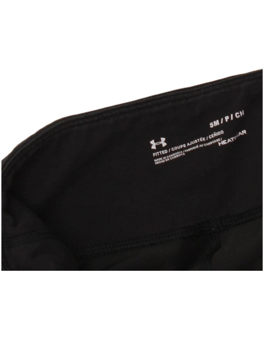 UNDER ARMOUR Womens Heat Gear Graphic Leggings UK 10 Small  Black