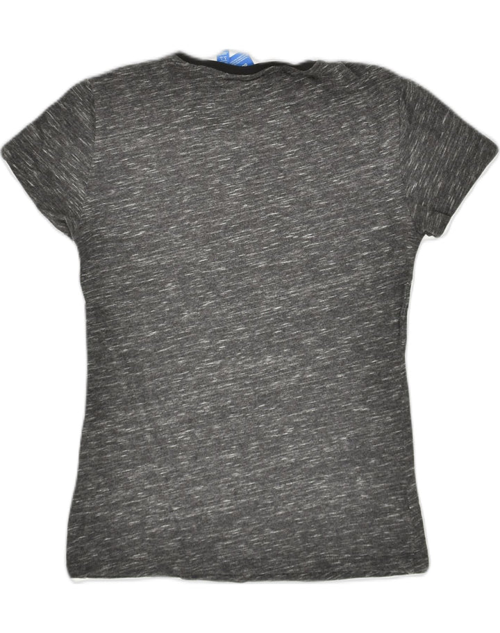 ADIDAS Womens Graphic T-Shirt Top UK 8 Small Grey Cotton | Vintage Adidas | Thrift | Second-Hand Adidas | Used Clothing | Messina Hembry 