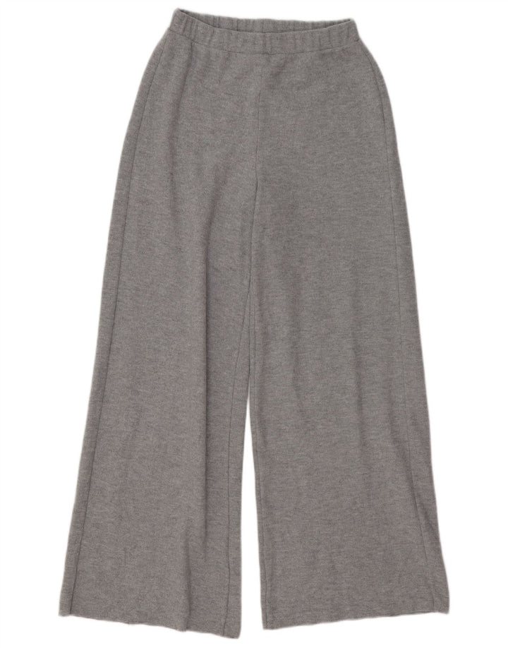 Zara Womens Wide Leg Tracksuit Trousers UK 12 Medium  Grey