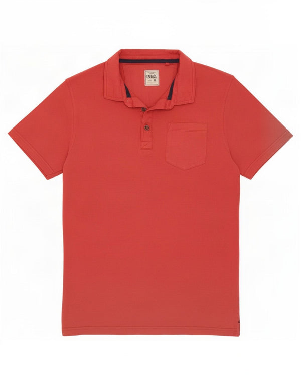 Fat Face Mens Polo Shirt Large Pink Cotton