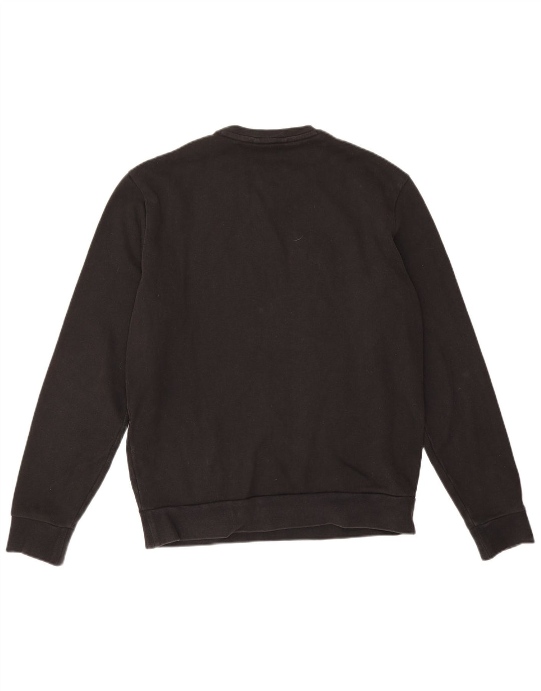 Armani Mens Graphic Sweatshirt Jumper Large Black Cotton