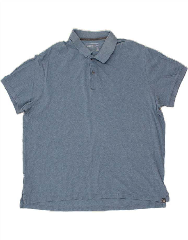 EDDIE BAUER Mens Polo Shirt 2XL Blue Cotton Vintage Eddie Bauer and Second-Hand Eddie Bauer from Messina Hembry 