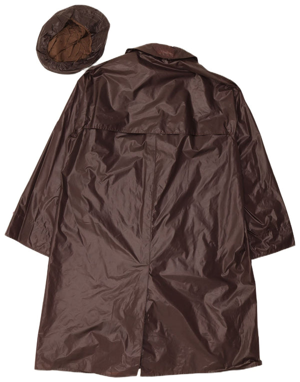 Vintage Mens Milano Raincoat UK 40 Large Brown