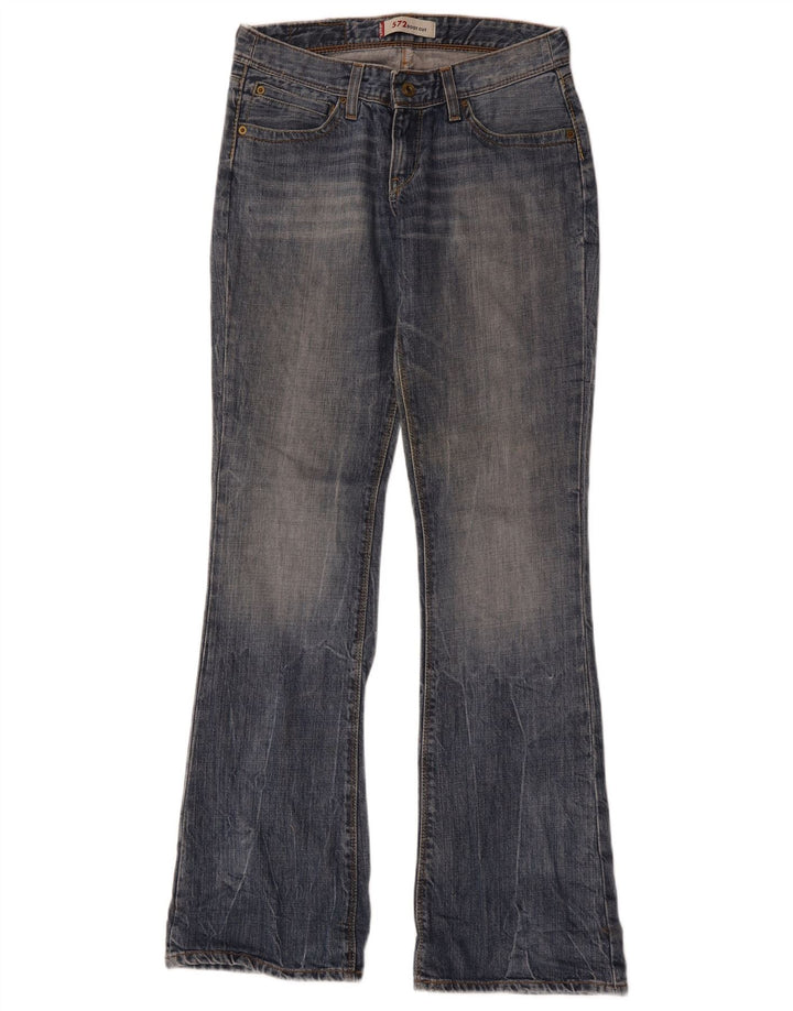 Levi's Womens 572 Bootcut Jeans W28 L34 Blue Cotton