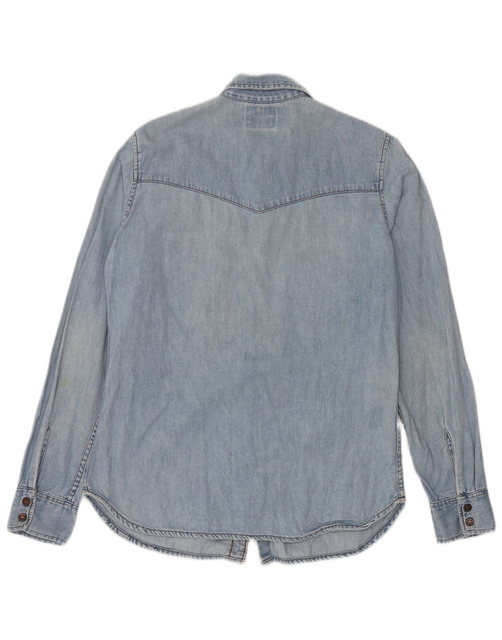 LEVI'S Mens Denim Shirt Large Blue Cotton