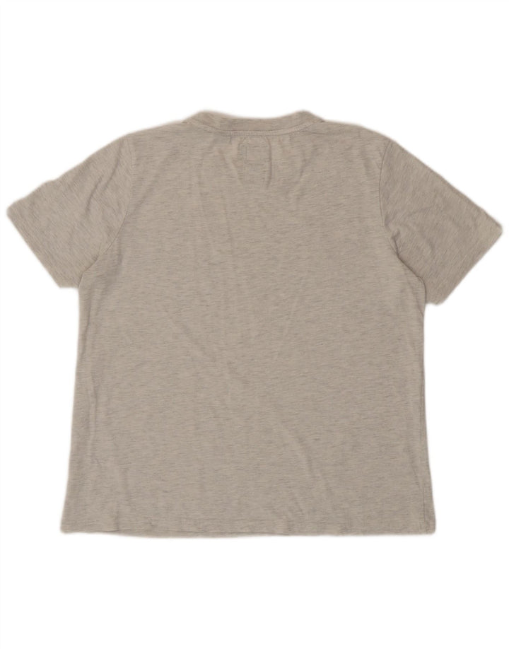 Superdry Womens Graphic T-Shirt Top UK 14 Large Grey
