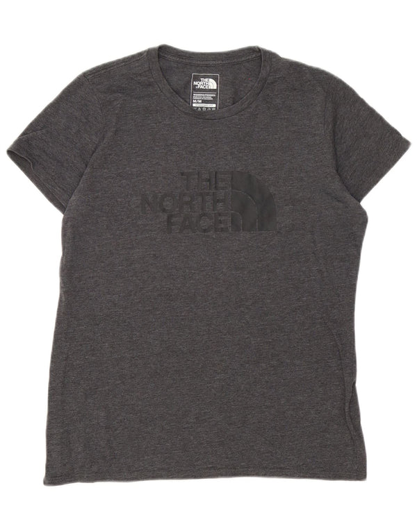 The North Face Womens Graphic T-Shirt Top UK 12 Medium Grey Cotton