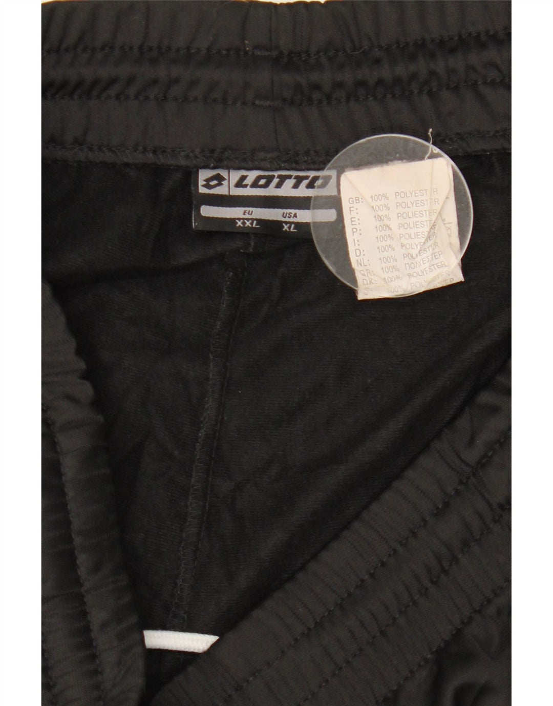 Lotto Mens Tracksuit Trousers 2XL Black Polyester