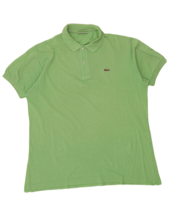 Lacoste Mens Polo Shirt Size 6 Large Green Cotton Classic