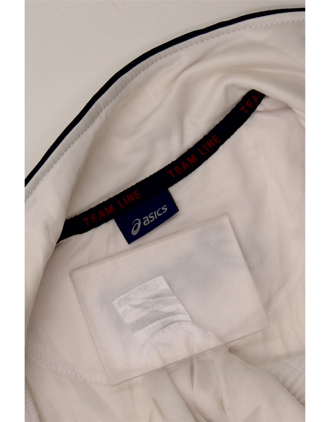 ASICS Mens Graphic Tracksuit Top Jacket Medium White Colourblock Polyester