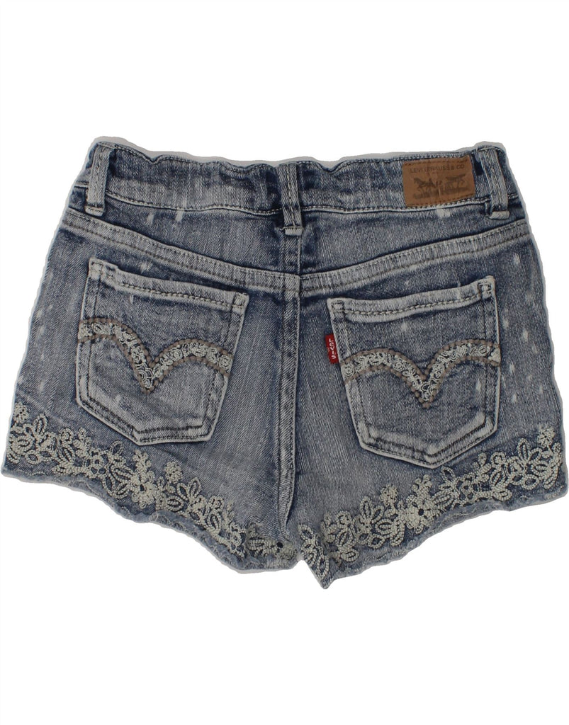 LEVI'S Girls Denim Shorts 9-10 Years W26  Blue Ramie | Vintage Levi's | Thrift | Second-Hand Levi's | Used Clothing | Messina Hembry 