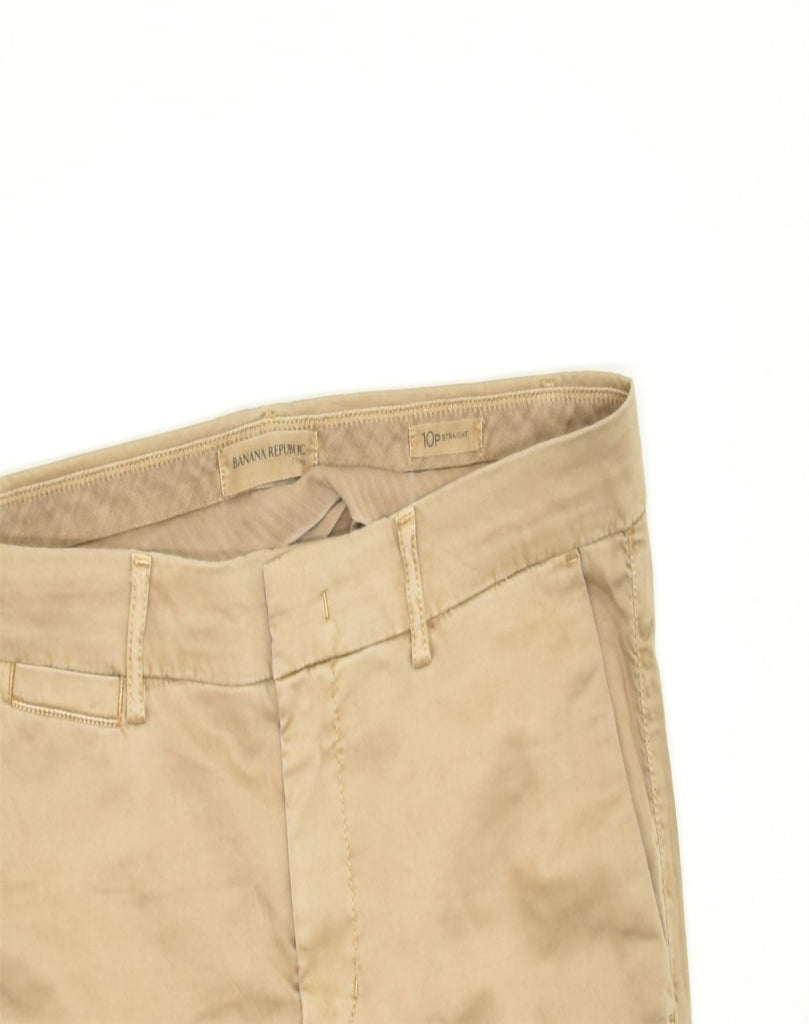 BANANA REPUBLIC Womens Straight Chino Trousers US 10 Large W38 L28 Beige | Vintage | Thrift | Second-Hand | Used Clothing | Messina Hembry 