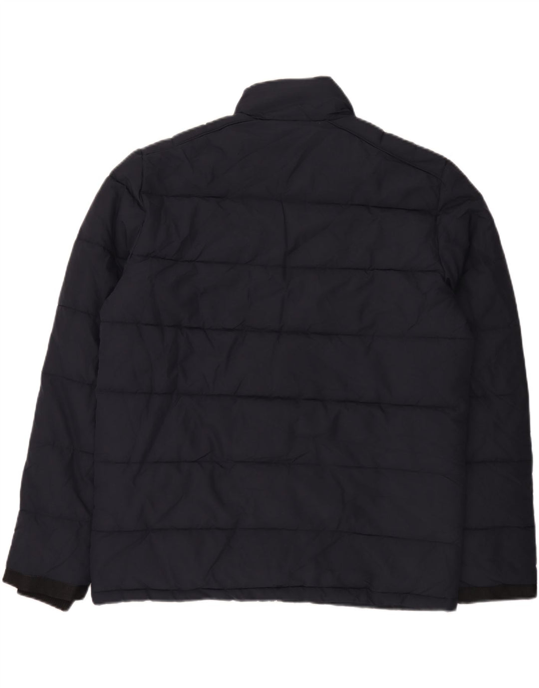 Marks & Spencer Mens Padded Jacket UK 40 Large Navy Blue Polyester