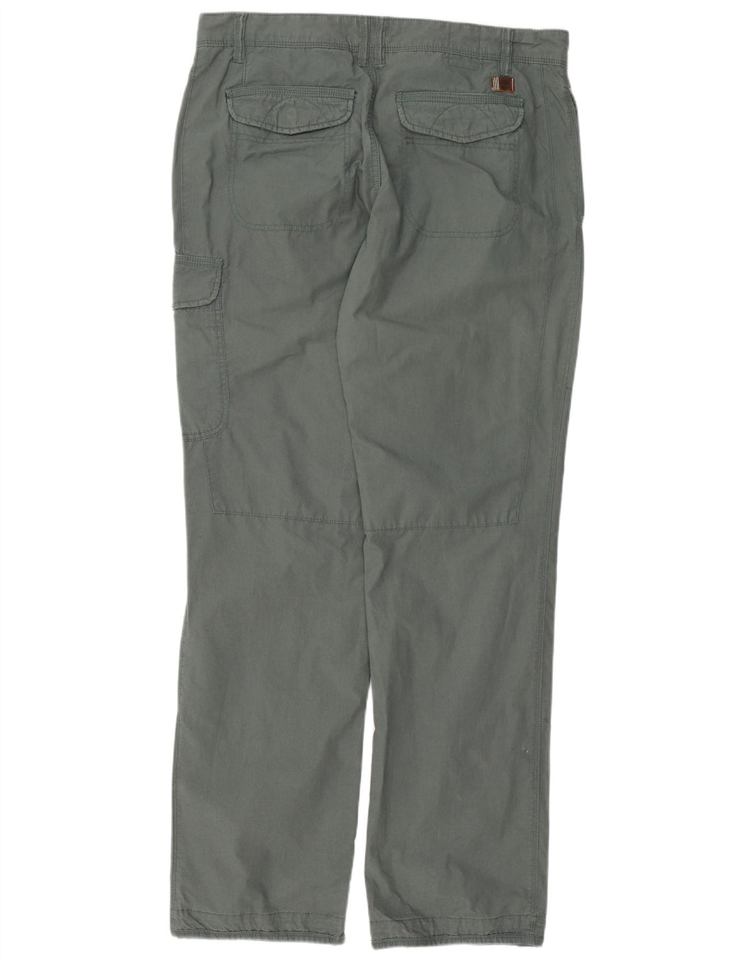 TIMBERLAND Mens Straight Cargo Trousers W36 L34 Green Cotton