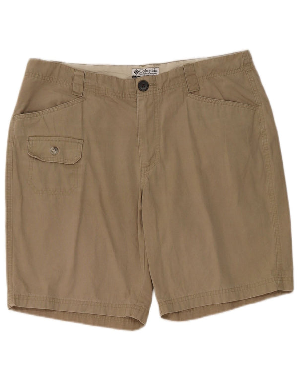 Columbia Womens Cargo Shorts US 10 Large W32  Khaki Cotton