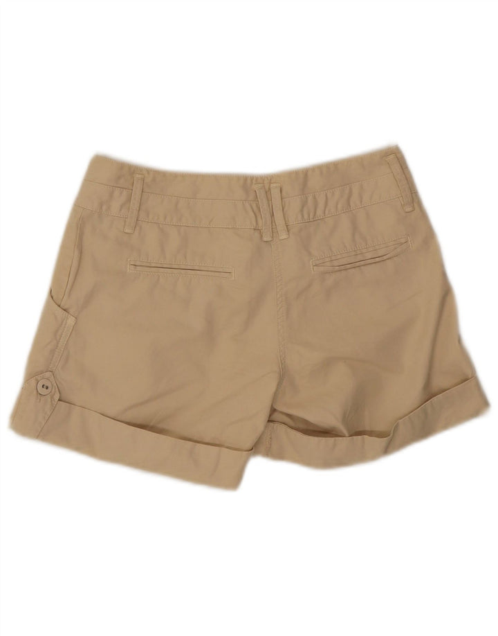 Massimo Dutti Womens Casual Shorts EU 36 Small W27 Beige Cotton
