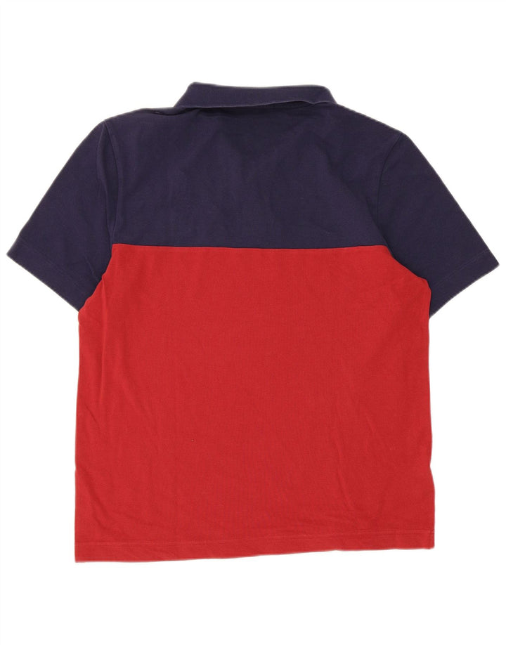 Fred Perry Mens Polo Shirt Medium Multicoloured Colourblock Cotton