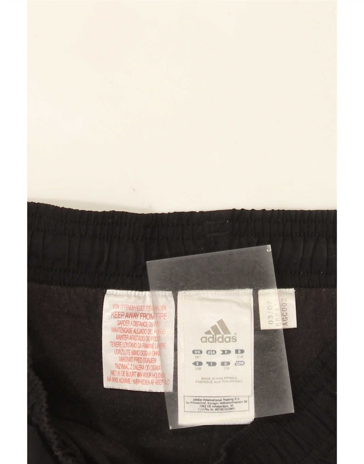 Adidas Mens Capri Tracksuit Trousers Small Black Polyester
