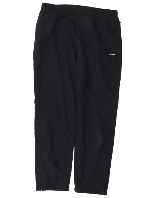 Reebok Mens Tracksuit Trousers Medium  Navy Blue Polyester