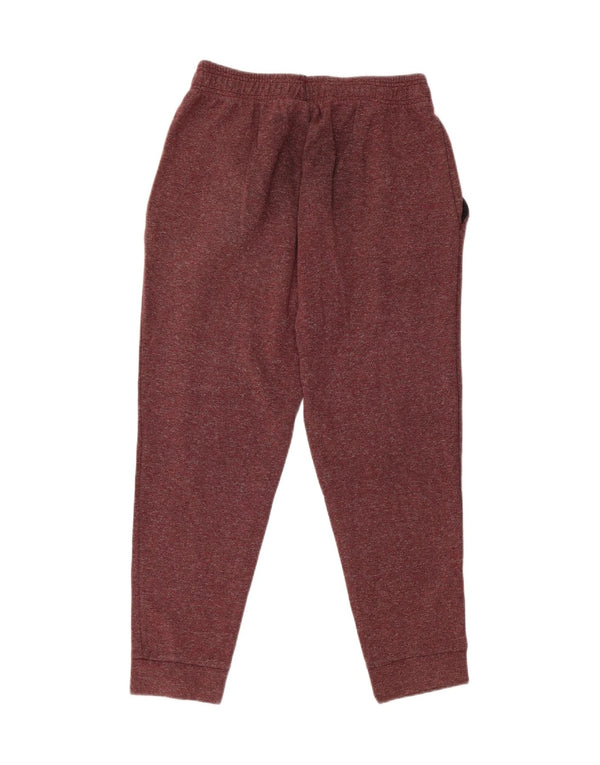 Adidas Mens Tracksuit Trousers Joggers Medium Burgundy Flecked Cotton