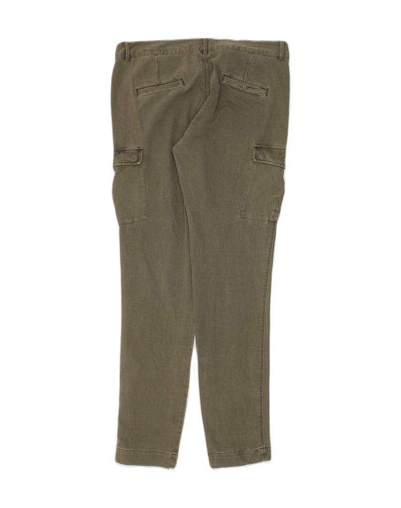 SASCH Womens Skinny Cargo Trousers W36 L33  Khaki Cotton | Vintage Sasch | Thrift | Second-Hand Sasch | Used Clothing | Messina Hembry 