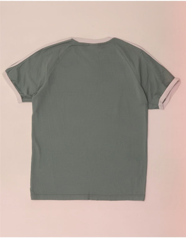 Adidas Mens T-Shirt Top Medium Green Cotton