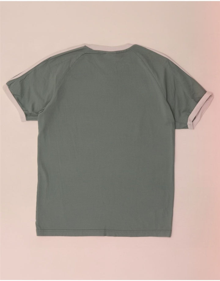Adidas Mens T-Shirt Top Medium Green Cotton