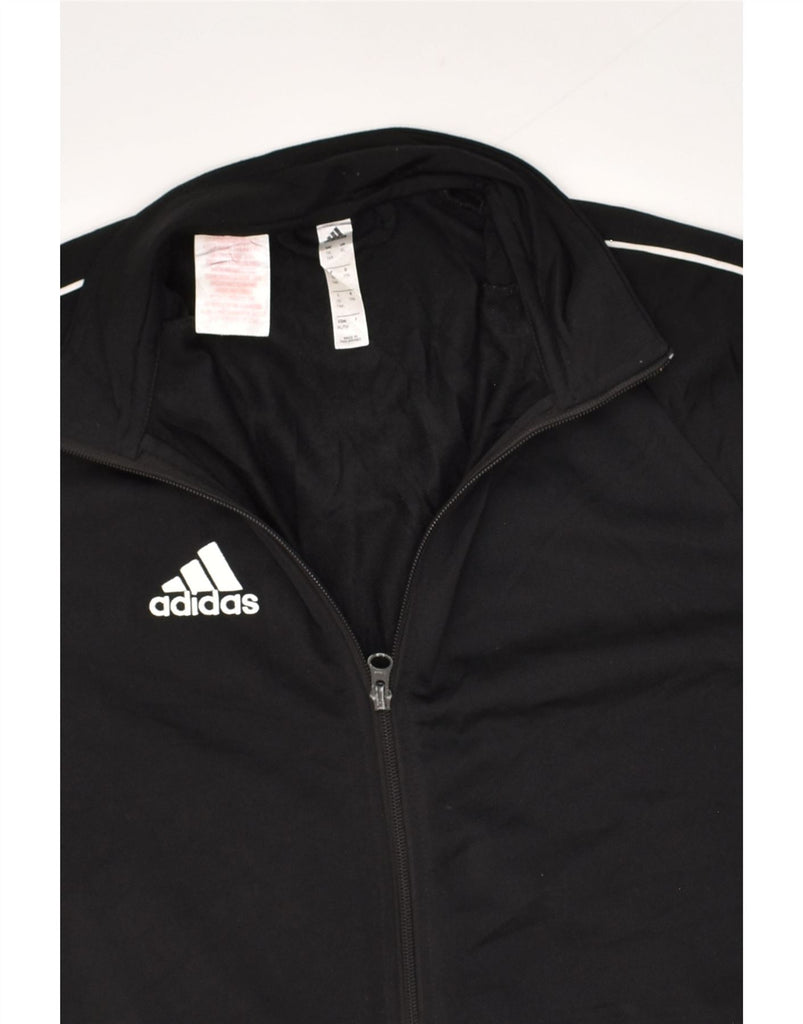 ADIDAS Boys Tracksuit Top Jacket 15-16 Years Black Polyester | Vintage Adidas | Thrift | Second-Hand Adidas | Used Clothing | Messina Hembry 