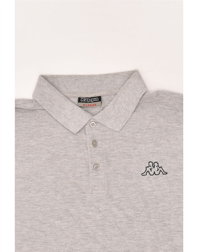 KAPPA Mens Polo Shirt XL Grey Flecked Cotton | Vintage Kappa | Thrift | Second-Hand Kappa | Used Clothing | Messina Hembry 