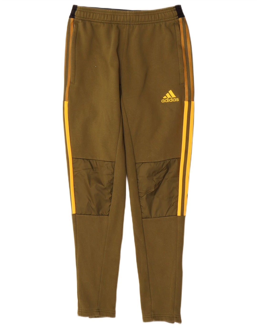 ADIDAS Mens Tracksuit Trousers Small  Khaki Cotton