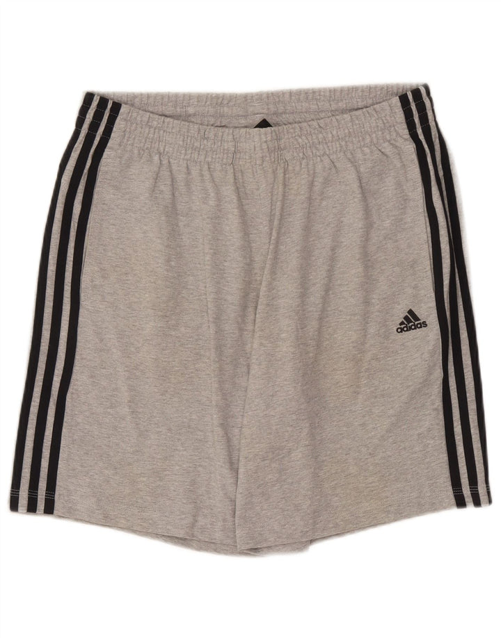 Adidas Mens Climalite Sport Shorts Medium  Grey Flecked Cotton