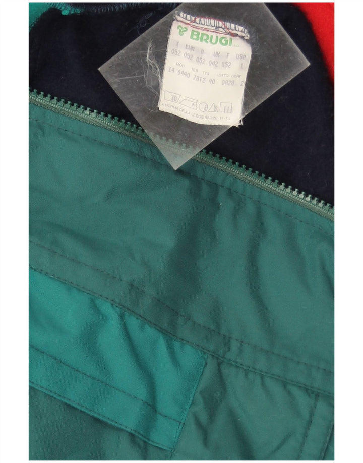 Brugi Mens Windbreaker Jacket UK 42 XL Green Polyester