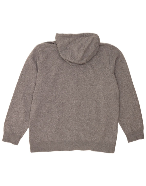 Adidas Mens Graphic Zip Hoodie Sweater XL Grey Cotton