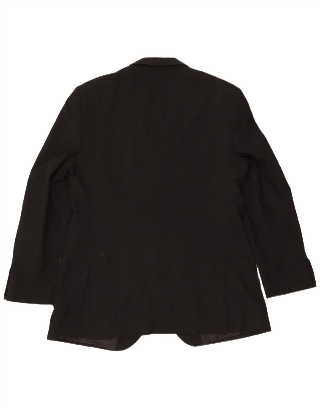 Marks & Spencer Mens 2 Button Blazer Jacket UK 44 XL Black Polyester