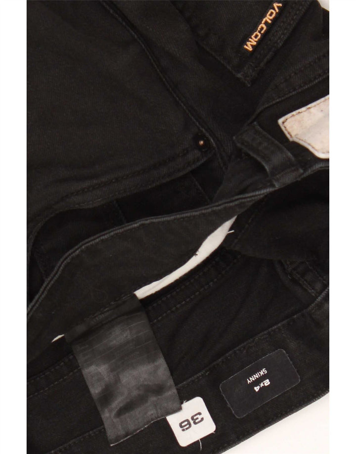 Volcom Mens Skinny Jeans W36 L32 Black Cotton