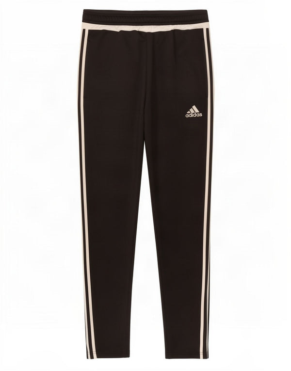 Adidas Mens Climalite Tracksuit Trousers Medium Black Colourblock Polyester