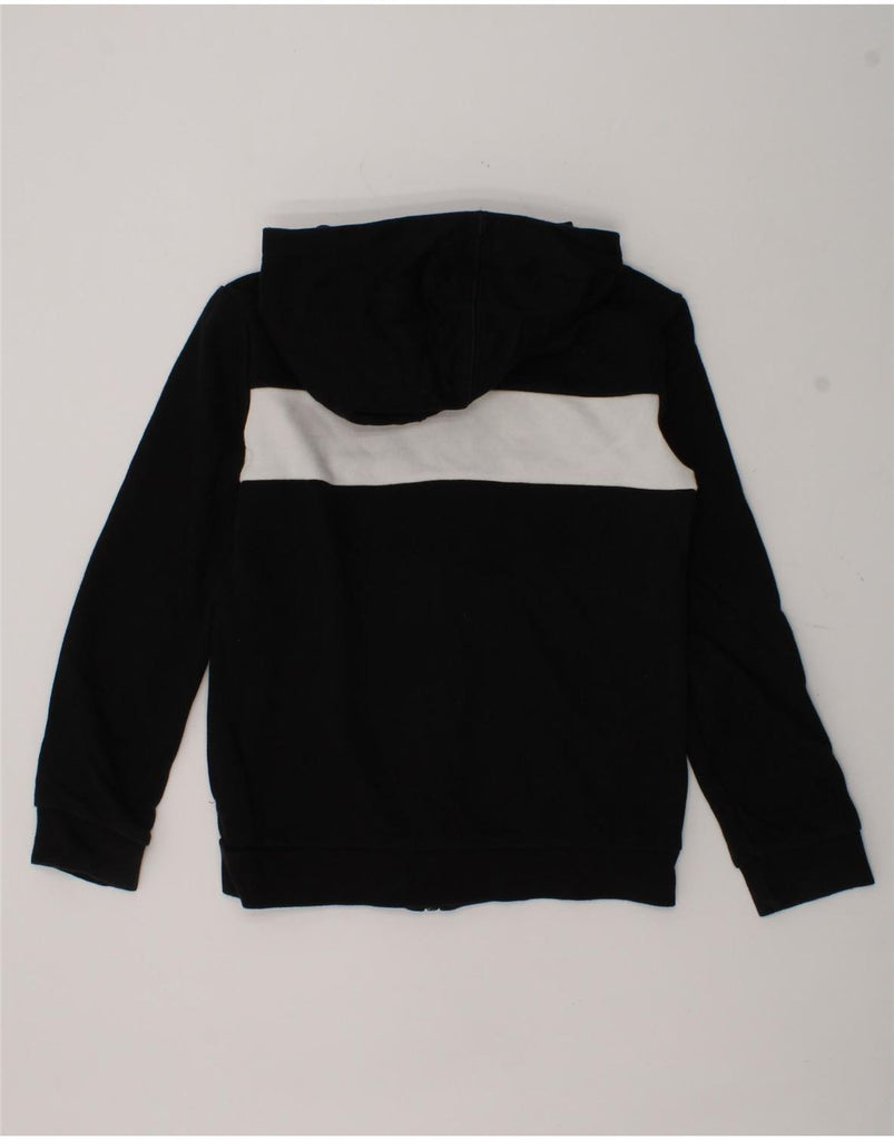 ADIDAS Boys Zip Hoodie Sweater 7-8 Years Black Colourblock Cotton | Vintage Adidas | Thrift | Second-Hand Adidas | Used Clothing | Messina Hembry 