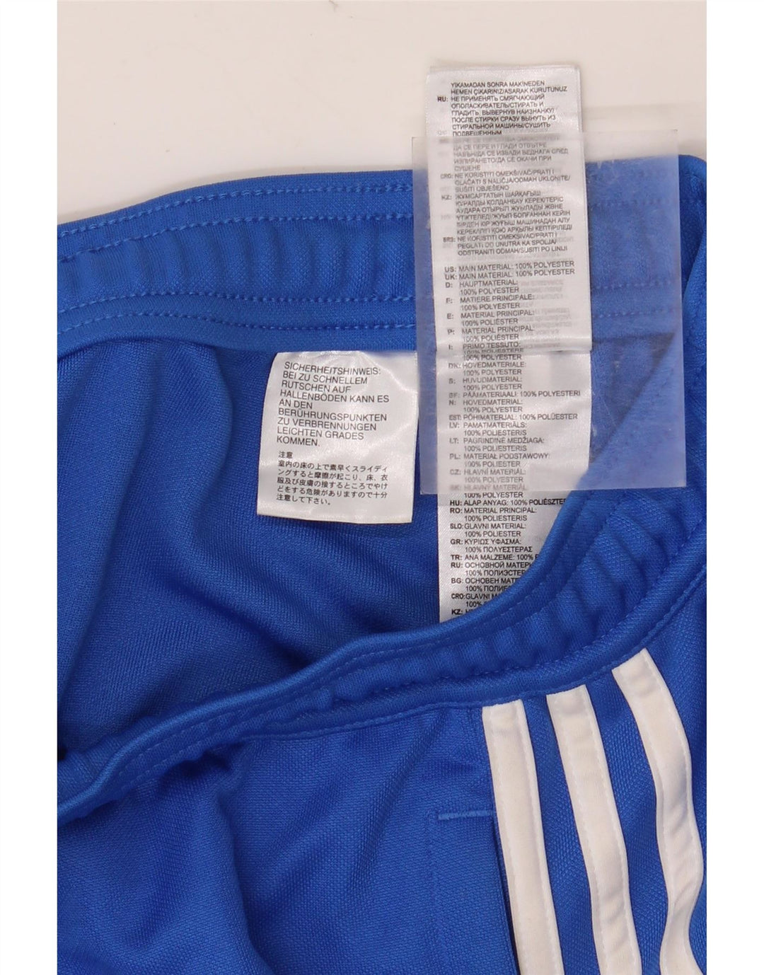 ADIDAS Womens Climalite Tracksuit Trousers UK 10 Small  Blue Polyester