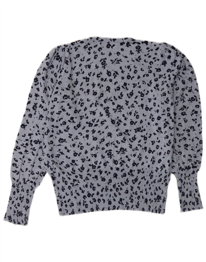 MARKS & SPENCER Womens Crew Neck Jumper Sweater UK 14 Large Blue