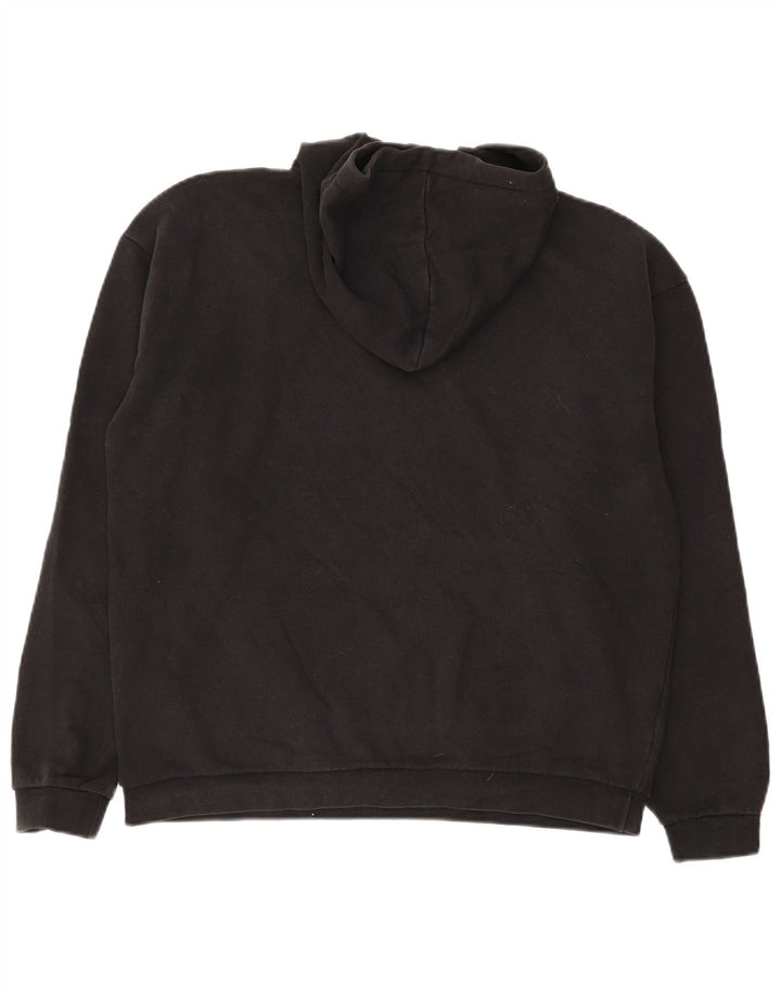 Hurley Mens Graphic Hoodie Jumper Medium Black Cotton