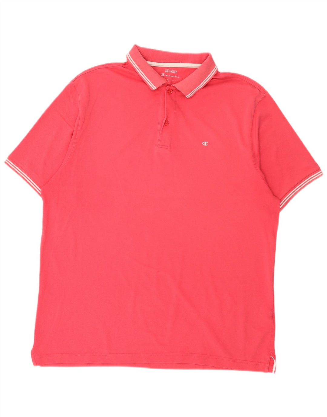 Champion Mens Polo Shirt XL Pink Cotton