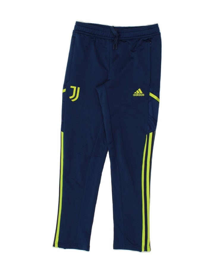 ADIDAS Boys Juventus Tracksuit Trousers 11-12 Years Navy Blue Polyester Vintage Adidas and Second-Hand Adidas from Messina Hembry 