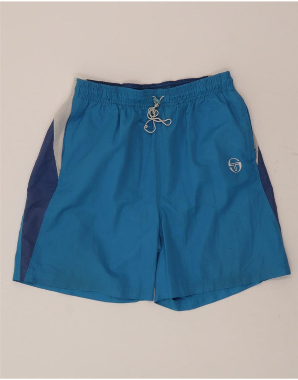 Sergio Tacchini Mens Sport Shorts Medium Blue Colourblock