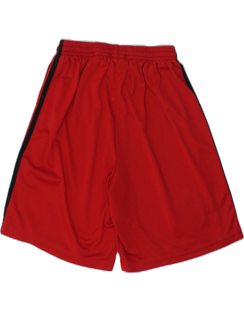 ADIDAS Boys AC Milan Sport Shorts 13-14 Years Red Polyester | Vintage Adidas | Thrift | Second-Hand Adidas | Used Clothing | Messina Hembry 